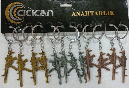 T&Uuml;FEK ANAHTARLIK 12 Lİ PAKET KOD 6157