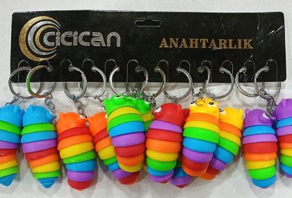 TIRTIL ANAHTARLIK 12\'Lİ PAKET KOD 6173